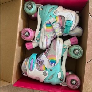 Light up, adjustable, rollerblades